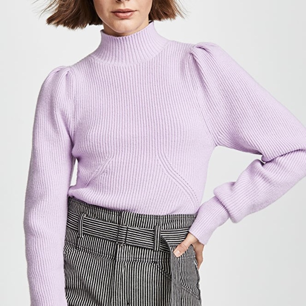 ASTR the label puff sleeve sweater